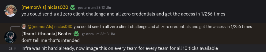 A player pointing out that brute-forcing the JWT would have had put the servers under even higher load.